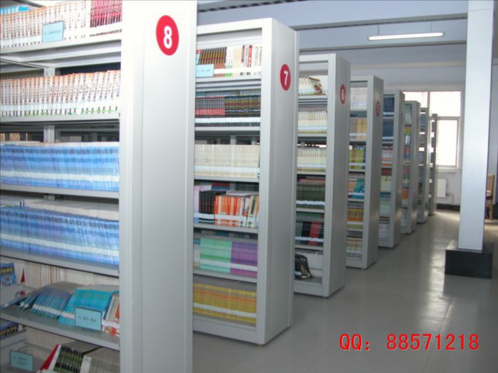 六層鐵皮雙面圖書存放架 六層圖書架,鐵皮圖書架,雙面圖書架,圖書存放架
