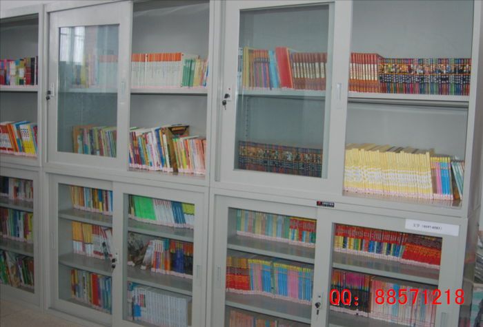 玻璃鐵皮書柜 玻璃門書柜,移門書柜,鐵皮玻璃柜,玻璃門圖書柜