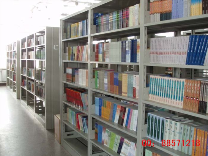 三連體六層書柜 三節六層雙面書柜,六層雙面圖書架,三聯六層圖書架