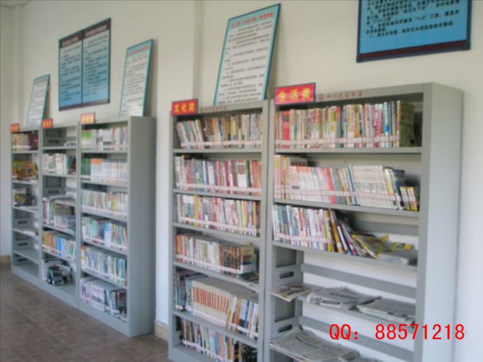 單面六層鐵書架 六層單面鋼制書架,鋼制六層單面圖書架,鐵皮資料架