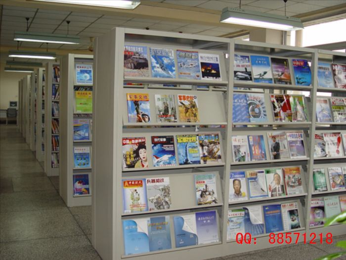 雙面期刊圖書架 整排圖書期刊架,連排圖書展示架,連排圖書架