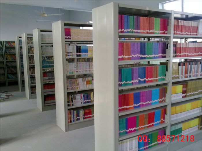 標準六層全鋼書架 全鋼六層書架,標準六層雙面書柜,鋼制六層圖書架,定做全鋼書架