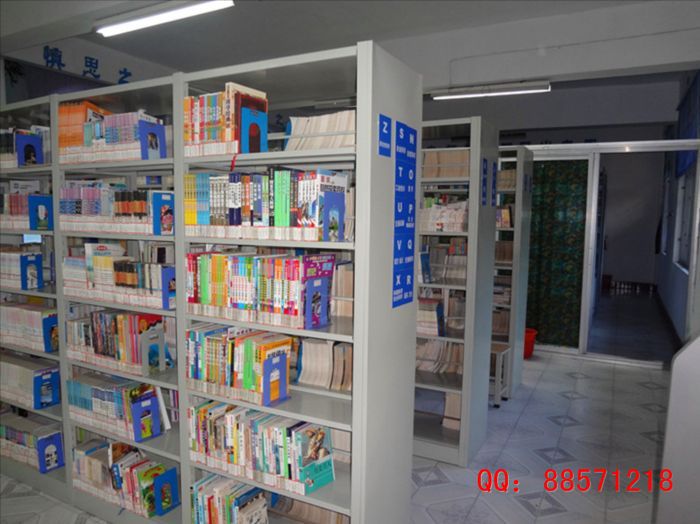 閱覽圖書存放柜 閱讀室圖書柜,閱覽室圖書架,六層雙面閱讀書架