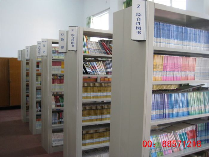 綜合書庫圖書架 鋼制綜合圖書架,連排多用圖書架,鐵皮六層圖書架