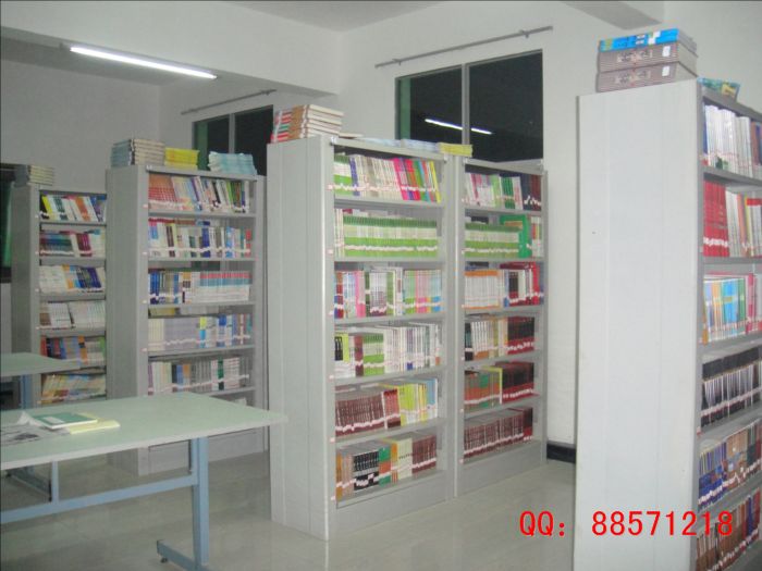 中學圖書室書架 中學圖書架,校園圖書架,圖書室書柜,中學生鐵書架,中學用鐵書架,中學生鋼制書架